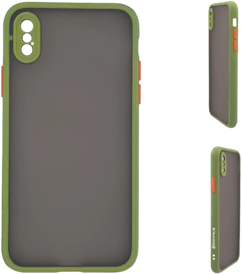 Θήκη Σιλικόνης Color Button Bumper Sonique Apple iPhone XS MAX Πράσινο Ανοιχτό - Sonique - Πράσινο Ανοιχτό - iPhone XS MAX