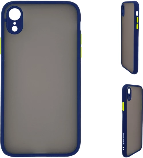 Θήκη Σιλικόνης Color Button Bumper Sonique Apple iPhone XR Μπλε - Sonique - Μπλέ - iPhone XR