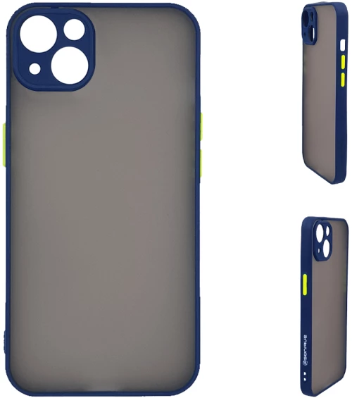 Θήκη Σιλικόνης Color Button Bumper Sonique Apple iPhone 14 Plus Μπλε - Sonique - Μπλέ - iPhone 14 Plus