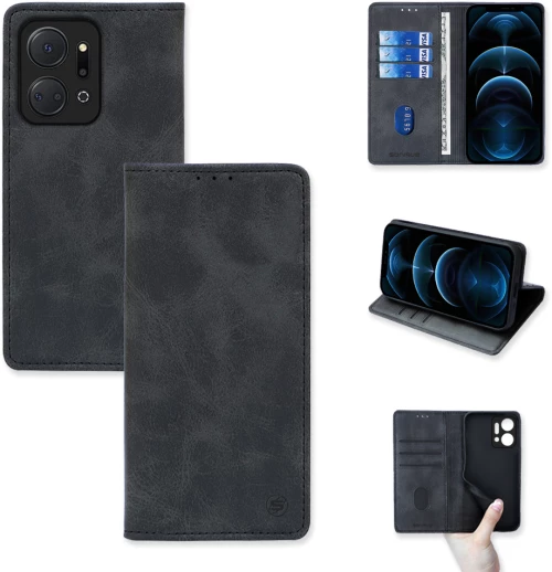 Θήκη Βιβλίο Vintage Magnet Book Sonique Honor X7A Μαύρο - Sonique - Μαύρο - Honor X7A