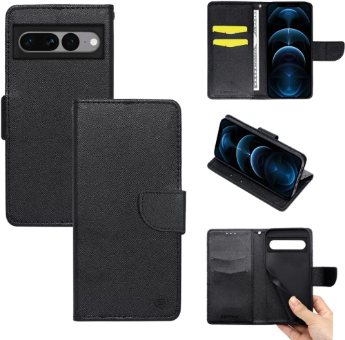 Θήκη Βιβλίο Sonique Trend Book Google Pixel 7 Pro Μαύρο - Sonique - Μαύρο - Pixel 7 Pro