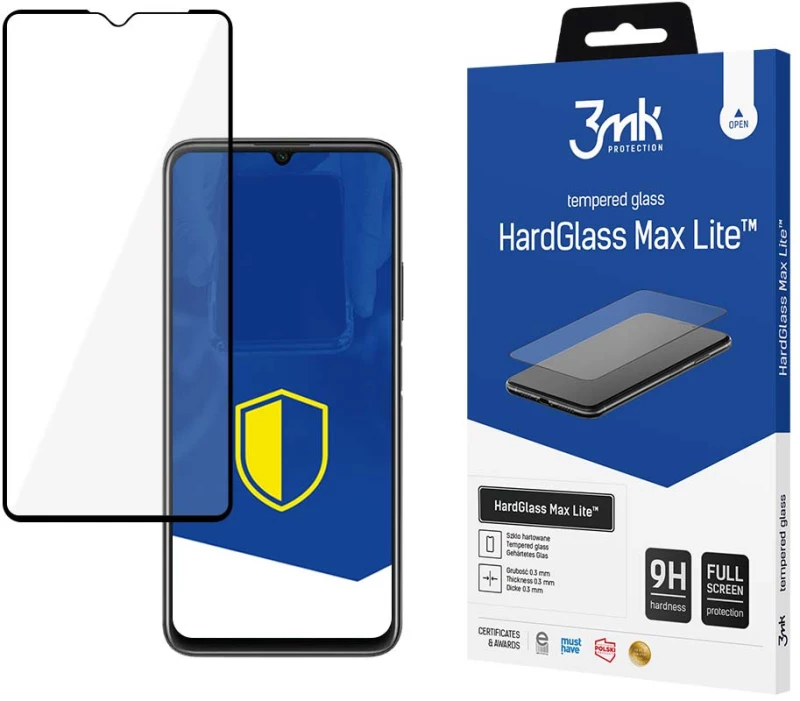 3MK HardGlass Max Lite Full Screen Samsung Galaxy A24 4G Μαύρο - 3MK - Μαύρο - Galaxy A24 4G
