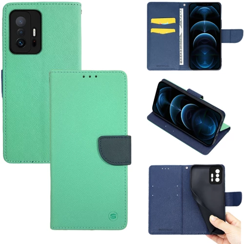 Θήκη Βιβλίο Sonique Trend Book Xiaomi Xiaomi 11T / Xiaomi 11T Pro Βεραμάν / Σκούρο Μπλε - Sonique - Βεραμάν / Σκούρο Μπλε - Xiaomi 11T, Xiaomi 11T Pro