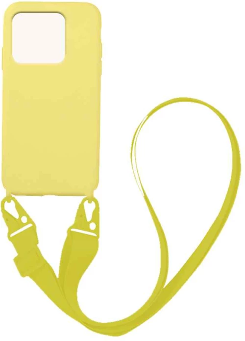 Θήκη CarryHang Liquid Silicone Strap Xiaomi Redmi 10C Κίτρινο - My Colors - Κίτρινο - Redmi 10C