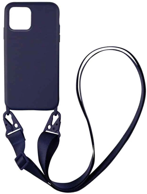 Θήκη CarryHang Liquid Silicone Strap Apple iPhone 13 Mini Μπλε Σκούρο - My Colors - Μπλε Σκούρο - iPhone 13 Mini