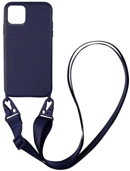 Θήκη CarryHang Liquid Silicone Strap Apple iPhone 11 Pro Μπλε Σκούρο - My Colors - Μπλε Σκούρο - iPhone 11 Pro