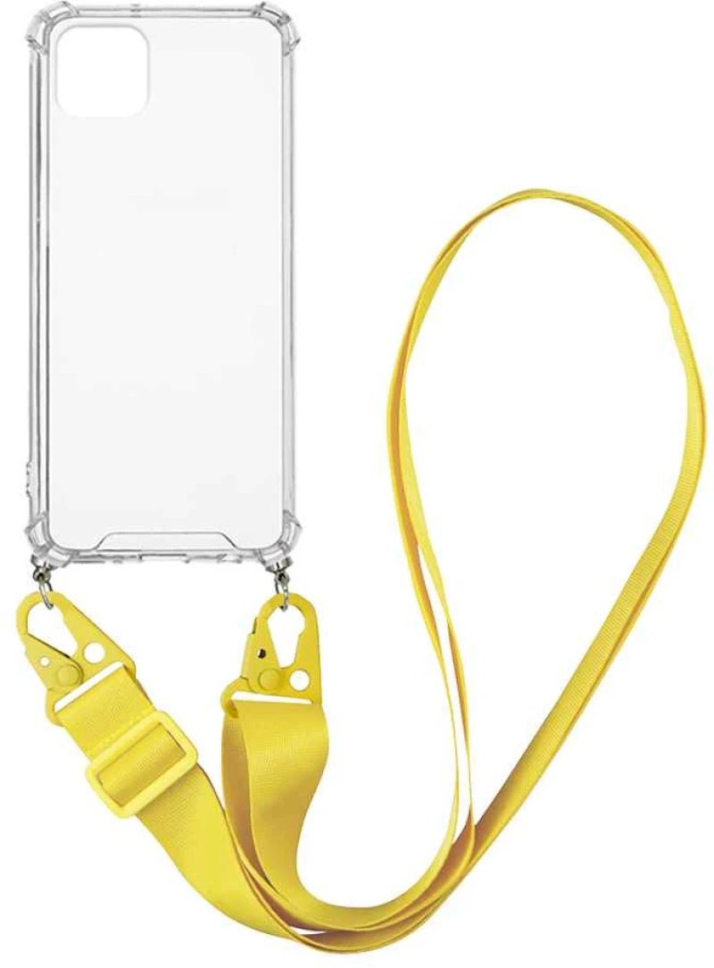 Θήκη Σιλικόνης με Strap Sonique Armor Clear Apple iPhone 11 Pro Max Κίτρινο - Sonique - Κίτρινο - iPhone 11 Pro Max