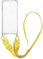 Θήκη Σιλικόνης με Strap Sonique Armor Clear Apple iPhone 11 Pro Max Κίτρινο - Sonique - Κίτρινο - iPhone 11 Pro Max