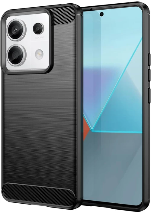 Techsuit - Carbon Silicone - Xiaomi Redmi Note 13 Pro / Poco X6 Pro - Black