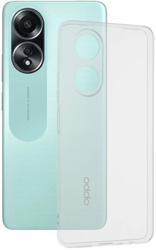 Techsuit - Clear Silicone - Oppo A58 4G - Transparent