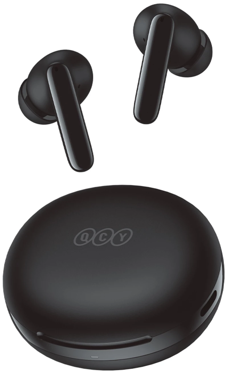 QCY T13 ANC 2 Black - TWS 28dB active noise canceling 10mm drivers, BT 5.3 30 hours True Wireless