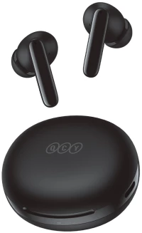 QCY T13 ANC 2 Black - TWS 28dB active noise canceling 10mm drivers, BT 5.3 30 hours True Wireless