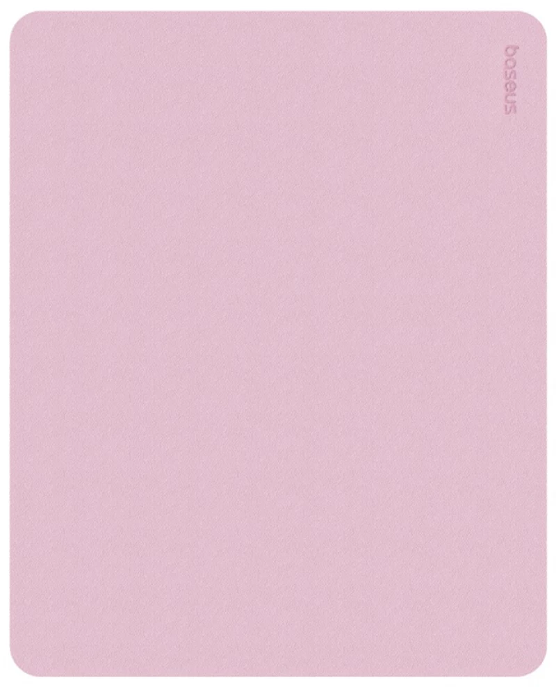 Baseus - Mouse Pad (B01055504411-00) - for Office, Gaming, Home, from PU Leather - Baby Pink