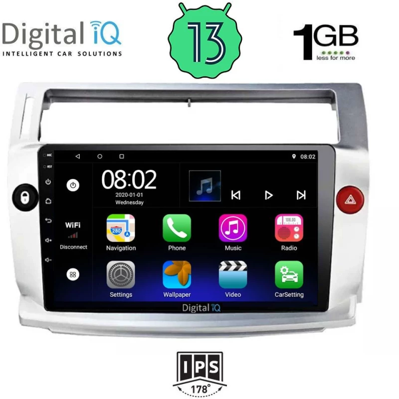 DIGITAL IQ RSA 1084_GPS (9inc) MULTIMEDIA TABLET OEM CITROEN C4  mod. 2004-2011