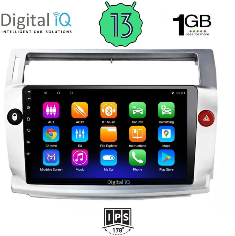 DIGITAL IQ RSA 1084_GPS (9inc) MULTIMEDIA TABLET OEM CITROEN C4  mod. 2004-2011