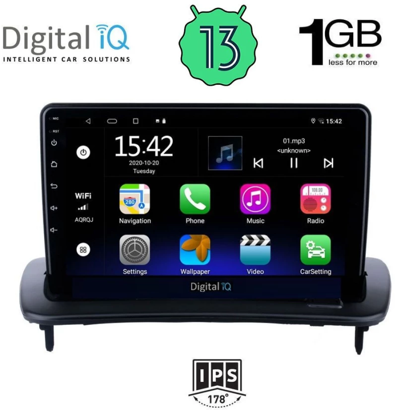 DIGITAL IQ RSA 1783_GPS (9inc) MULTIMEDIA TABLET OEM VOLVO C30 - S40 mod. 2005-2013