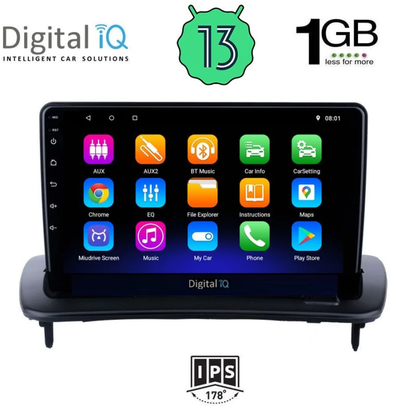 DIGITAL IQ RSA 1783_GPS (9inc) MULTIMEDIA TABLET OEM VOLVO C30 - S40 mod. 2005-2013