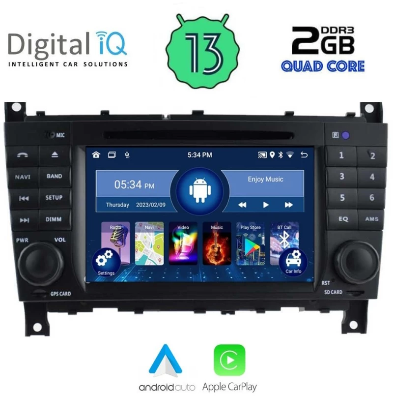 DIGITAL IQ MSD 093_CPA (7" DECK) MULTIMEDIA OEM MERCEDES C (W203) mod. 2004-2008