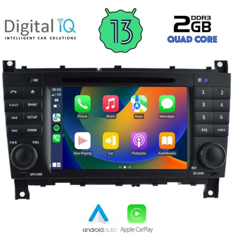 DIGITAL IQ MSD 093_CPA (7" DECK) MULTIMEDIA OEM MERCEDES C (W203) mod. 2004-2008