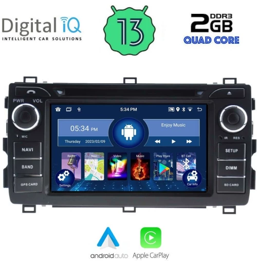 DIGITAL IQ MSD 008_CPA (7" DECK) Οθόνη αυτοκινήτου OEM Toyota Auris 2013-2015