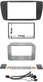 Πρόσοψη Seat Ibiza 2013 - 2015 (2 Din Μαύρο) – 03.704 Phonocar