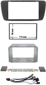 Πρόσοψη Seat Ibiza 2013 - 2015 (2 Din Μαύρο) – 03.704 Phonocar