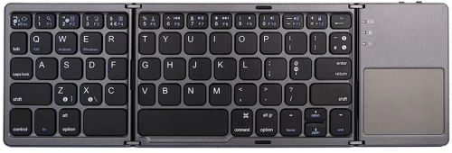 Πληκτρολόγιο No brand B033, Touchpad, Foldable, Bluetooth, Μαυρο - 6177