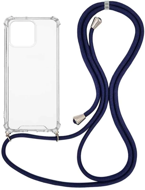 Θήκη Σιλικόνης με Κορδόνι Sonique Armor Clear Apple iPhone 13 Pro Μπλε Σκούρο - Sonique - Μπλε Σκούρο - iPhone 13 Pro