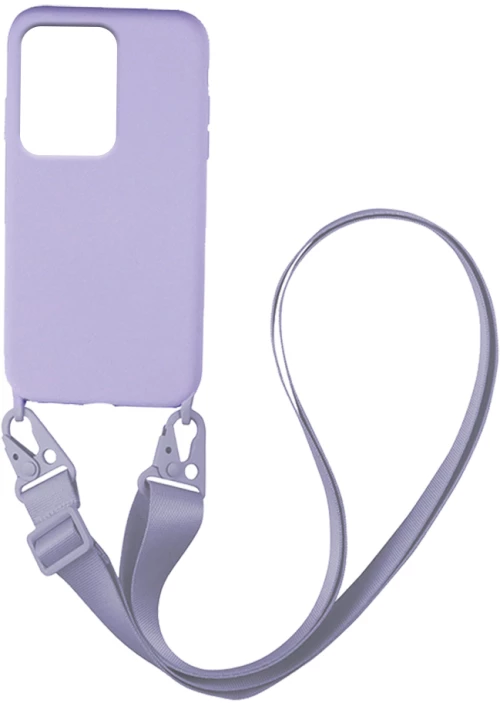 Θήκη CarryHang Liquid Silicone Strap Xiaomi Redmi Note 12 Pro 5G / Poco X5 Pro 5G Λιλά - My Colors - Λιλά - Poco X5 Pro 5G, Redmi Note 12 Pro 5G