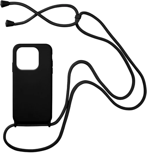 Θήκη Σιλικόνης με Κορδόνι CarryHang Xiaomi Redmi 12C Μαύρο - My Colors - Μαύρο - Redmi 12C