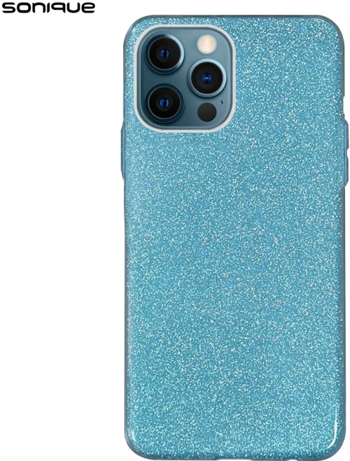 Θήκη Σιλικόνης Sonique Shiny Apple iPhone 12 / iPhone 12 Pro Γαλάζιο - Sonique - Γαλάζιο - iPhone 12, iPhone 12 Pro