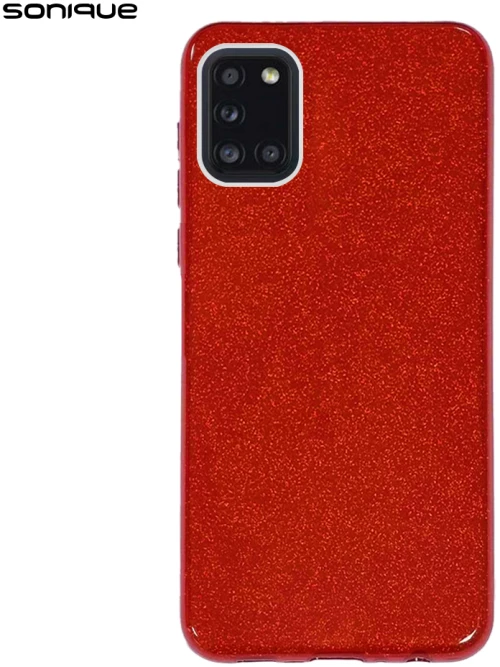 Θήκη Σιλικόνης Sonique Shiny Samsung Galaxy A31 Κόκκινο - Sonique - Κόκκινο - Galaxy A31