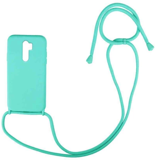 Θήκη Σιλικόνης με Κορδόνι CarryHang Xiaomi Redmi 9 Γαλάζιο - My Colors - Γαλάζιο - Redmi 9