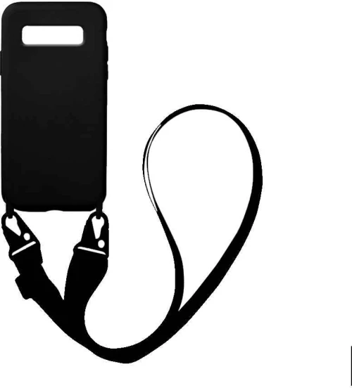 Θήκη CarryHang Liquid Silicone Strap Samsung Galaxy S10 Plus Μαύρο - My Colors - Μαύρο - Galaxy S10 Plus