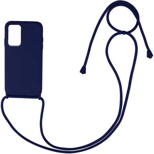 Θήκη Σιλικόνης με Κορδόνι CarryHang Samsung Galaxy A33 5G Μπλε Σκούρο - My Colors - Μπλε Σκούρο - Galaxy A33 5G