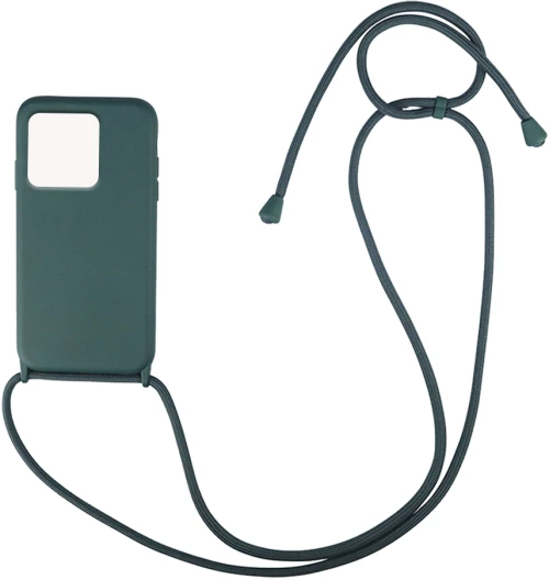 Θήκη Σιλικόνης με Κορδόνι CarryHang Xiaomi Redmi 10C Πράσινο Σκούρο - My Colors - Πράσινο Σκούρο - Redmi 10C