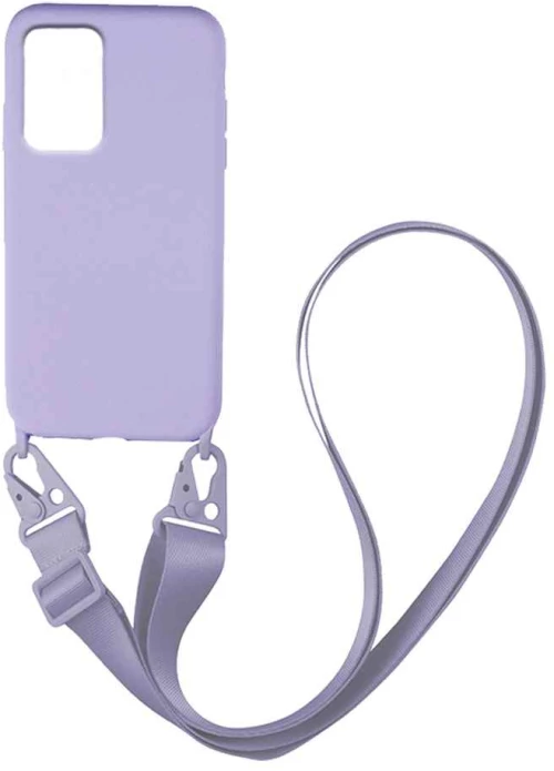 Θήκη CarryHang Liquid Silicone Strap Samsung Galaxy A33 5G Λιλά - My Colors - Λιλά - Galaxy A33 5G