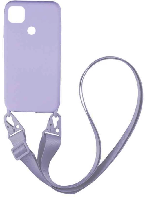 Θήκη CarryHang Liquid Silicone Strap Xiaomi Redmi 9C Λιλά - My Colors - Λιλά - Redmi 9C