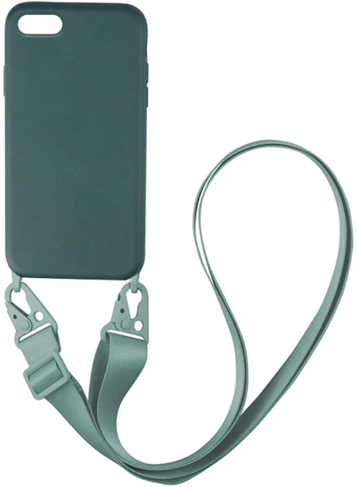 Θήκη CarryHang Liquid Silicone Strap Apple iPhone 7 Plus / iPhone 8 Plus Πράσινο Σκούρο - My Colors - Πράσινο Σκούρο - iphone 7 Plus, iphone 8 Plus