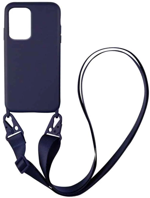 Θήκη CarryHang Liquid Silicone Strap Samsung Galaxy S20 Ultra Μπλε Σκούρο - My Colors - Μπλε Σκούρο - Galaxy S20 Ultra