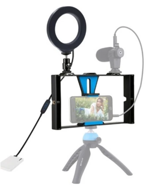 Ring light Led Vlogging Live for Smartphone 4,6 inches - Puluz