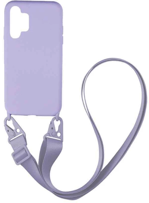 Θήκη CarryHang Liquid Silicone Strap Samsung Galaxy A32 5G Λιλά - My Colors - Λιλά - Galaxy A32 5G