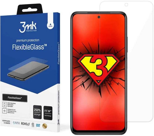 3MK Flexible Tempered Glass 7H Xiaomi Redmi Note 10 / Redmi Note 10s / Poco M5s - 3MK - Poco M5s, Redmi Note 10, Redmi Note 10s