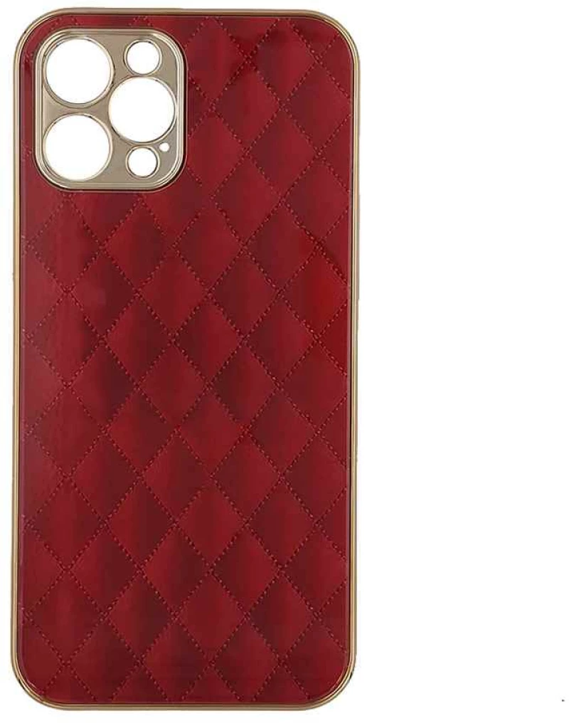 GKK Electroplate Glass Case Apple iPhone 12 Pro Max Cube Κόκκινο - GKK - Cube Κόκκινο - iPhone 12 Pro Max