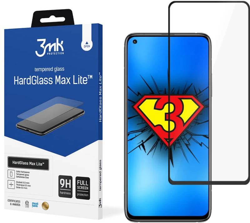 3MK HardGlass Max Lite Full Screen Xiaomi Mi 10T Lite Μαύρο - 3MK - Μαύρο - Mi 10T Lite