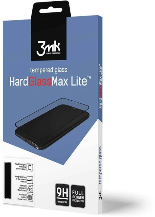 3MK HardGlass Max Lite Full Screen Huawei Y6 2019 / Y6s 2019 / Honor 8A Μαύρο - 3MK - Μαύρο - Honor 8A, Y6 2019, Y6s 2019