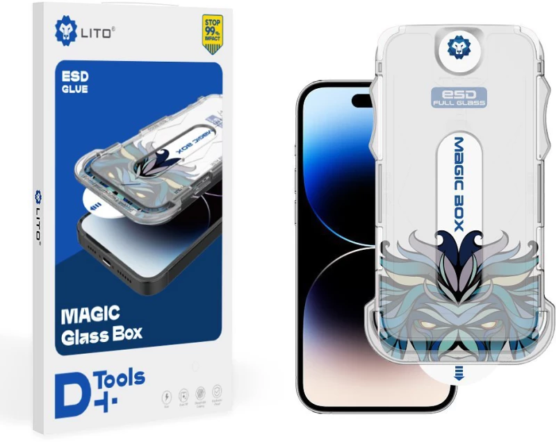 Lito - Magic Glass Box D+ Tools - iPhone 15 Pro Max - Clear