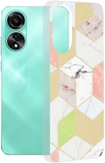Techsuit - Marble Series - Oppo A78 4G - Purple Hex