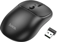 Hoco - Wireless Mouse Royal (GM25) - Four Button Dual Mode Business 2.4G, 1600 DPI - Dark Night Black