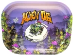 Best Buds Thin Box Rolling Tray with Storage Alien OG